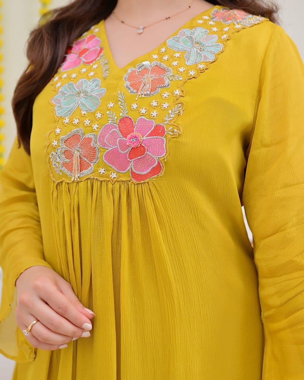 New Designer Festival Collection In Pure Cotton With beautiful embroidery Fully Stitched Ready To Wear